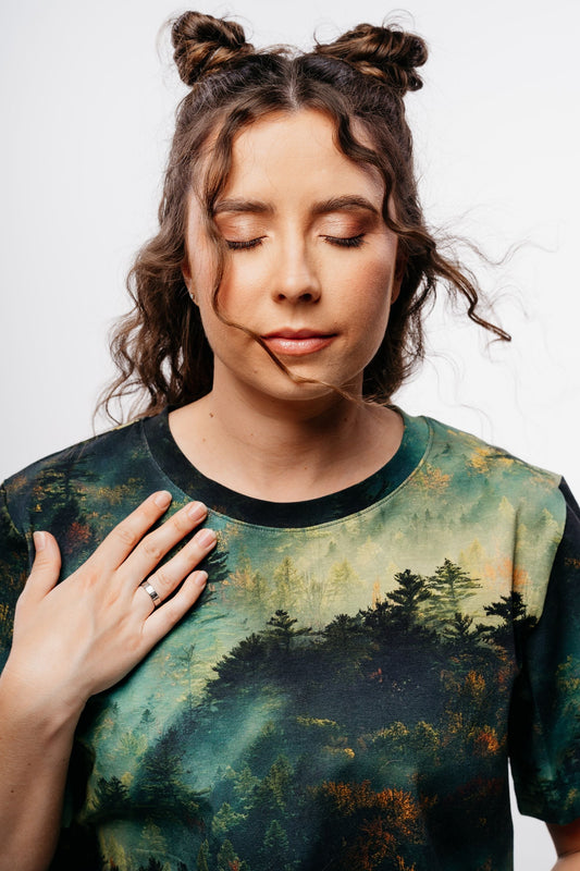 T-SHIRT COLORFUL STANDARD Zielony Las