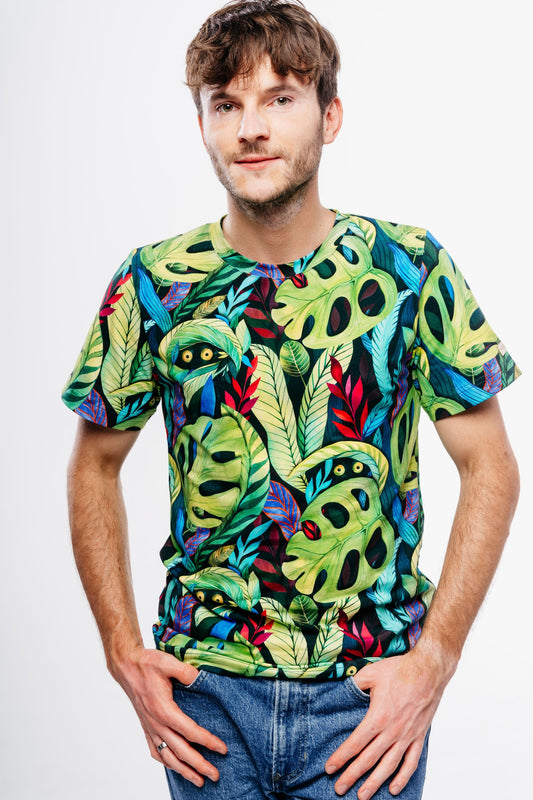 T-SHIRT COLORFUL STANDARD Zielone Monstery