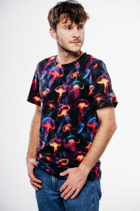 T-SHIRT COLORFUL STANDARD Neonowe Meduzy