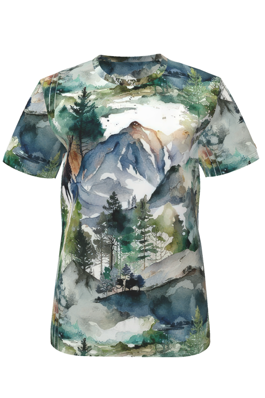 T-SHIRT COLORFUL STANDARD Akwarelowy Las